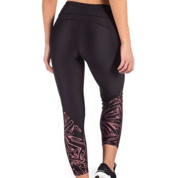 Under Armour HeatGear Printed Ankle Crop Leggings - Picture 2 of 3